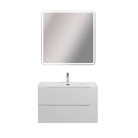 Комплект мебели BelBagno Марино-Кер-Мини (Marino-Cer-Mini) 80 белый глянец