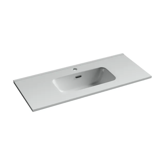 Раковина из сантехнического фарфора Ceramica Nova Компакт (Compact) 90 см CN7030 накладная цвет белый
