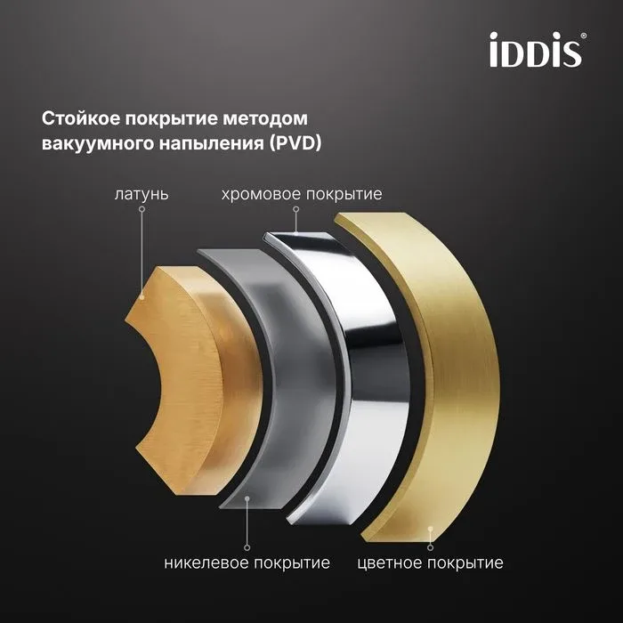 Смеситель Iddis Виндзор (Windsor) WINMG01i01 для раковины золото матовое