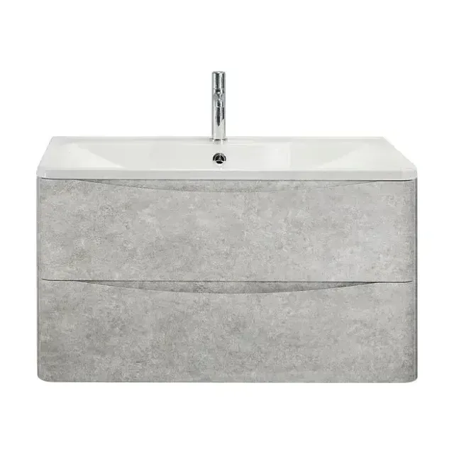 Тумба с раковиной BelBagno Аква (Acqua) 80 серый цемент Верона