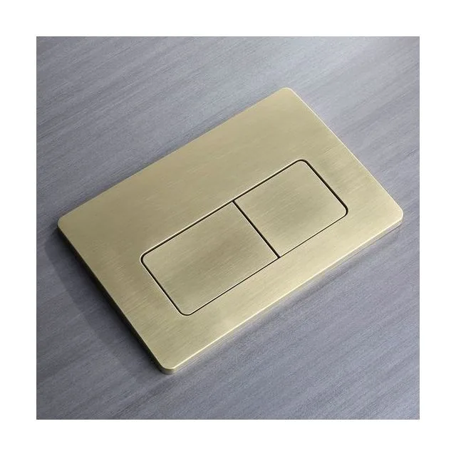 Кнопка смыва Veconi FLUSH V5, FLV5-G, 240х162х9, пластик, золото брашинг