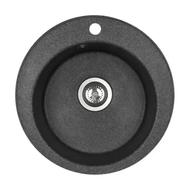 Мойка для кухни AQUATON Шелли круглая графит 1A734732SS210