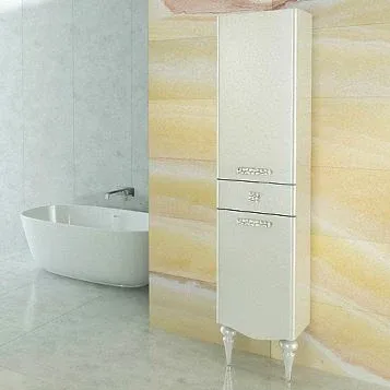 Шкаф-колонна Comforty Монако 40 белый глянец L
