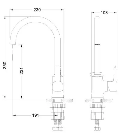 Смеситель Lemark Evitta LM0505C для кухни