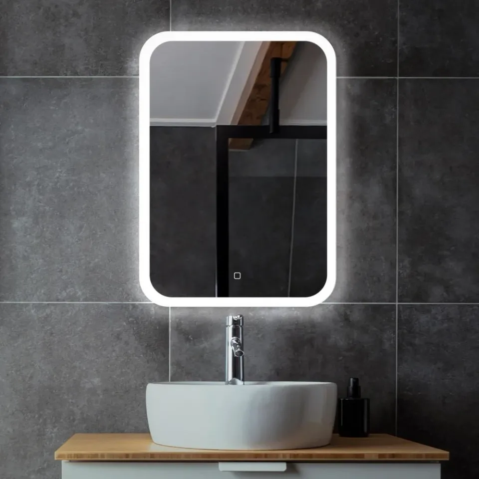 Зеркало Silver Mirrors Стив 50*70 с Led-подсветкой сенсорный выключатель