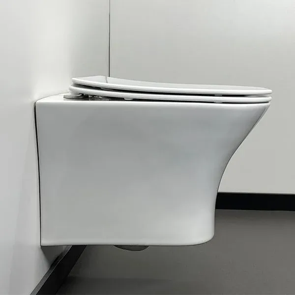 Подвесной унитаз Comforty 110 34*49 безободковый с крышкой-сиденьем микролифт Slim