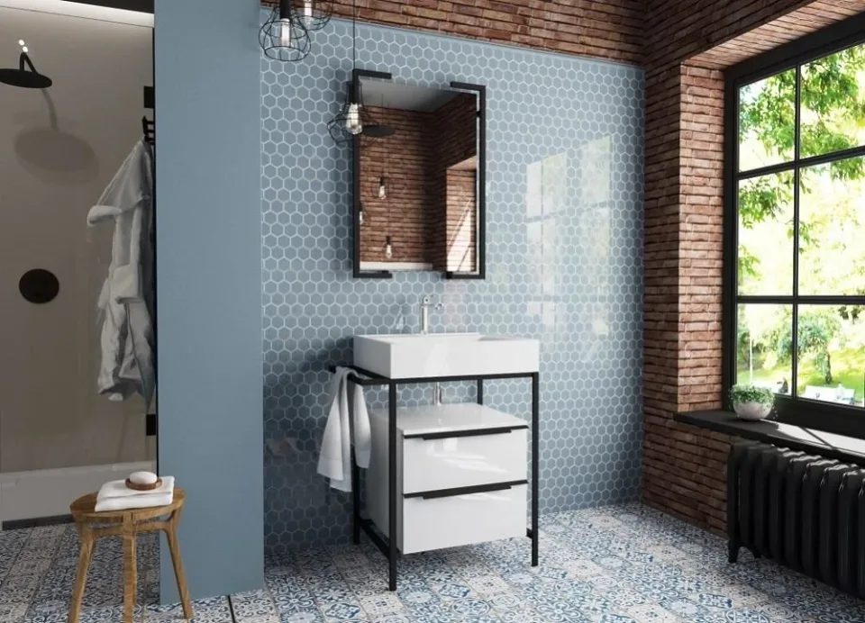 Комплект мебели Эстет Comfort 59 Loft белый глянец