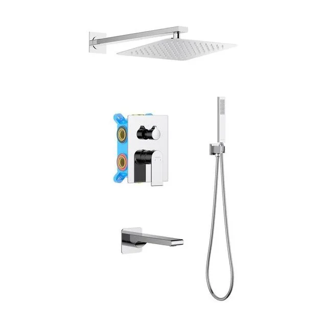 Set 4 в 1 душевой комплект AQUATEK AQ1473CR ЛИРА