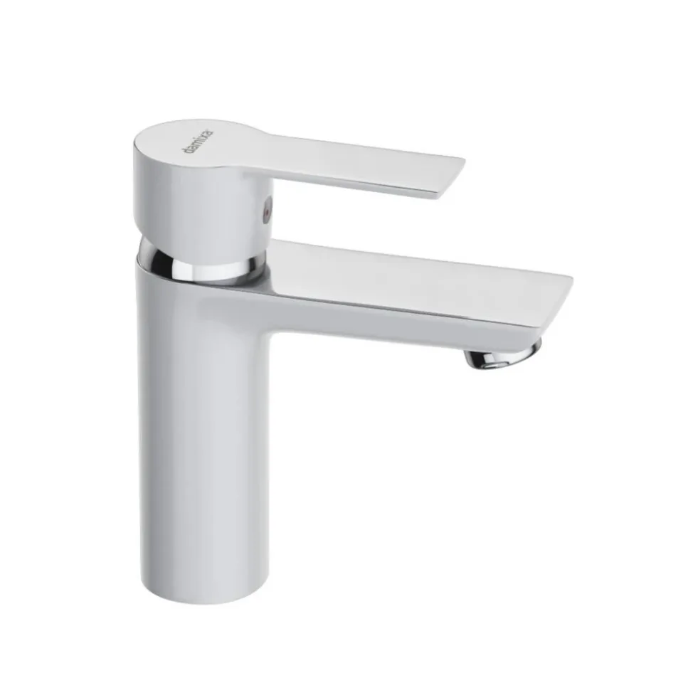 Смеситель Damixa Origin Elegance 840210000 для раковины белый/хром