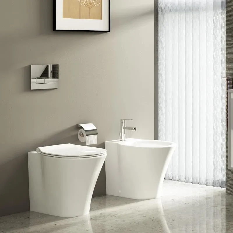 Приставной унитаз Ideal Standard Connect Air Aquablade 36*54,5 безободковый