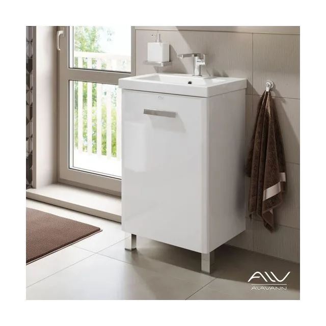 Тумба с раковиной Alavann Dorn 50 ЭТ-3901-0500 белая напольная