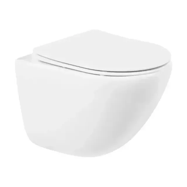 Подвесной унитаз BelBagno Аманда (Amanda) BB051CHR 36,5*50 безободковый с крышкой-сиденьем BB051SC