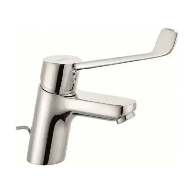 Смеситель Kludi Pure&Easy Care 372870565 для раковины с локтевой рукояткой донный клапан
