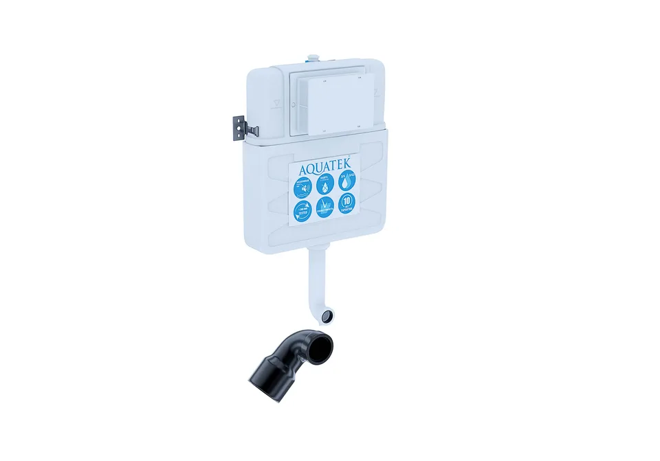 SET BW AQUATEK ЕВРОПА (смывной бачок AQUATEK INS-0000019+кнопка KDI-0000020+унитаз ЕВРОПА AQ1902-00 с тонким сиденьем soft-close)