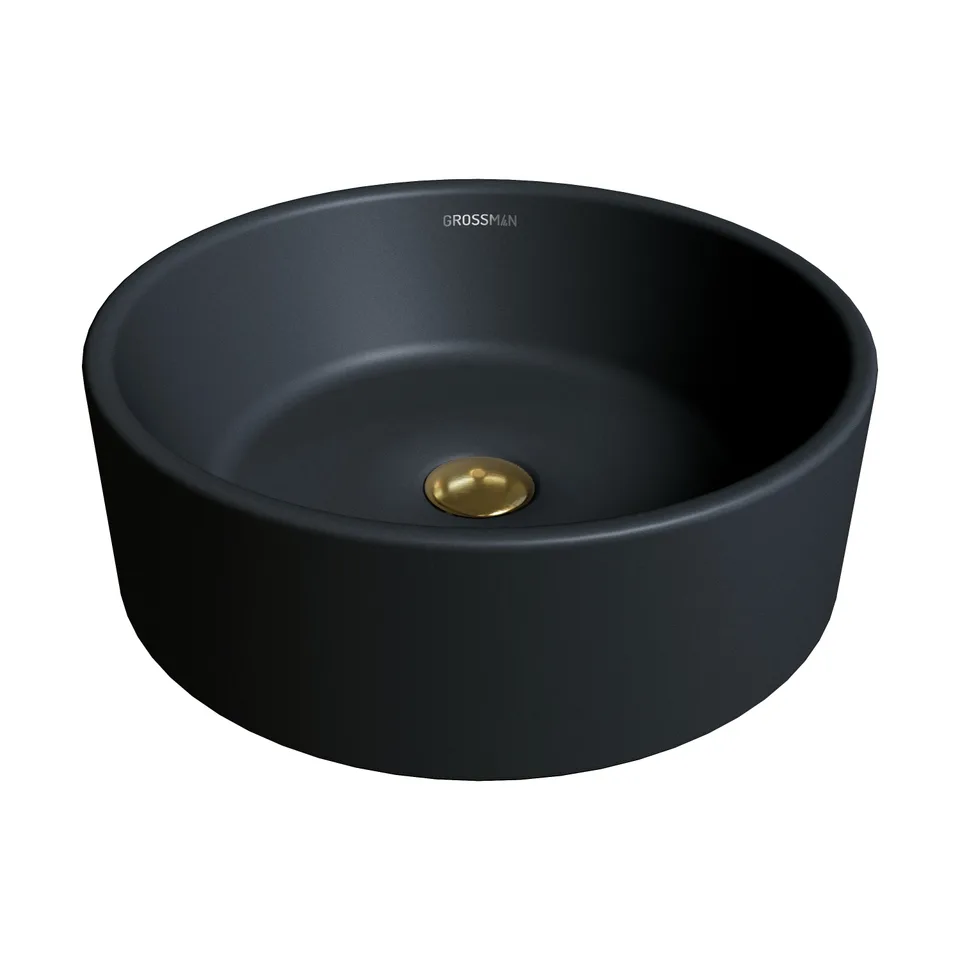 Раковина Grossman GR-3013BM (410х410х150) черная матовая,1 место