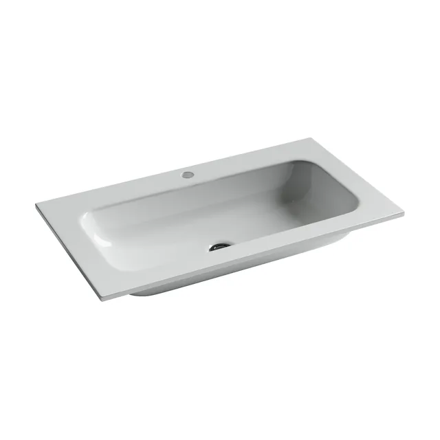 Раковина из сантехнического фарфора Ceramica Nova Грация (Grace) 81 см CN7012 накладная цвет белый