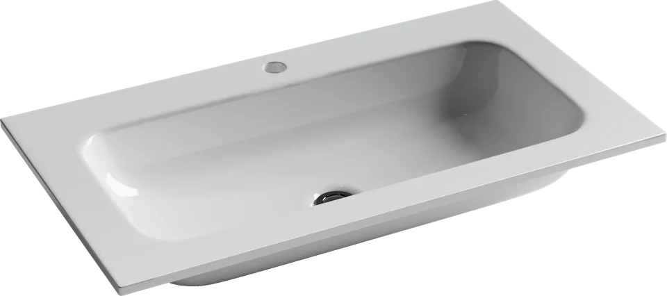 Раковина из сантехнического фарфора Ceramica Nova Грация (Grace) 81 см CN7012 накладная цвет белый