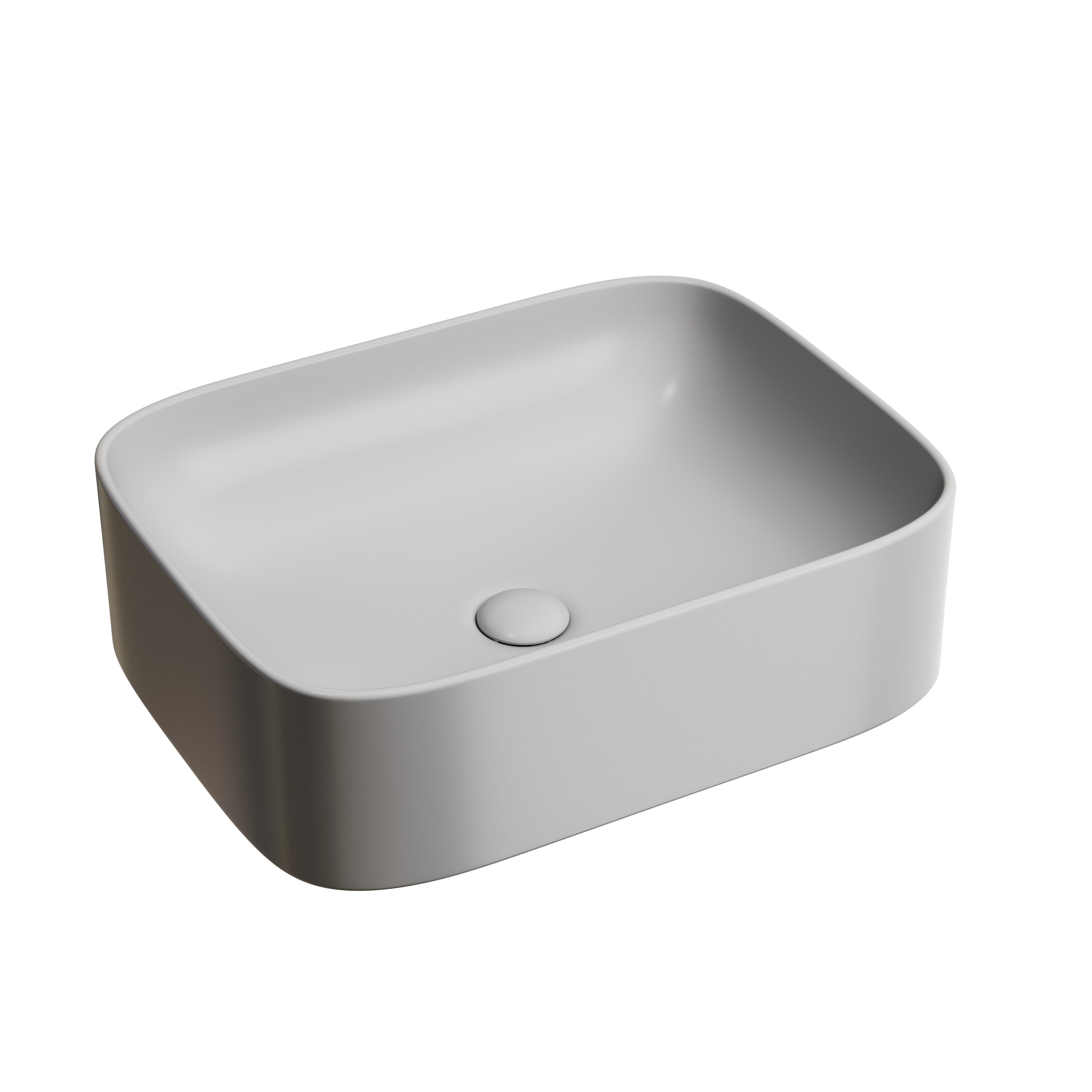 Раковина из сантехнического фарфора Ceramica Nova Элемент (Element) 51 см CN6052MSG накладная цвет серый матовый