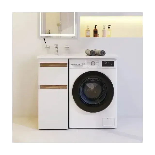 Тумба с раковиной AM.PM X-Joy 100 белый глянец для установки со стиральной машиной L