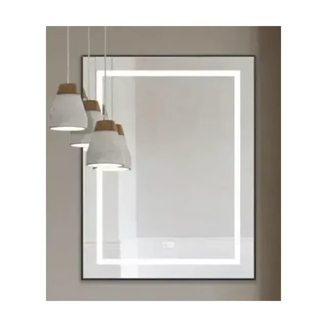 Зеркало BelBagno SPC-KRAFT-685-885-TCH-WARM 68,5*88,5 черное с Led-подсветкой сенсорный выключатель подогрев