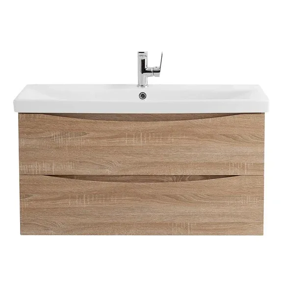 Тумба с раковиной BelBagno Marino-Cer 100 белый дуб