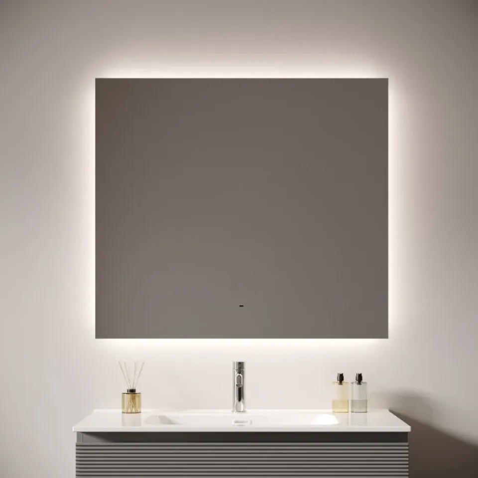 Зеркало с подсветкой Sancos Поле 2.0 (Square 2.0) SQ2.900 90x70 подвесное управление взмахом руки