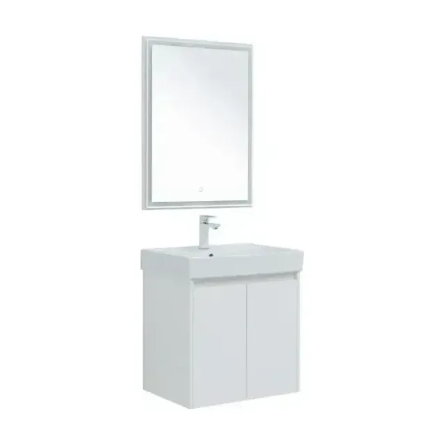 Комплект мебели Aquanet Nova Lite 60 белый глянец (2 дверцы) (раковина Латина 60)
