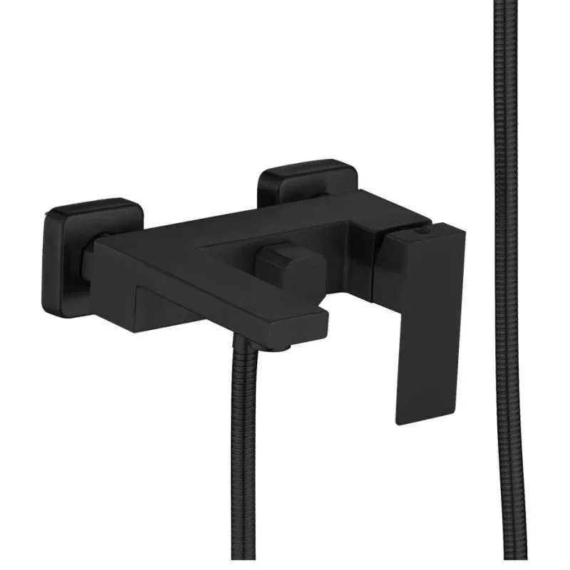 Смеситель Haiba HB60803-7 для ванны и душа черный матовый