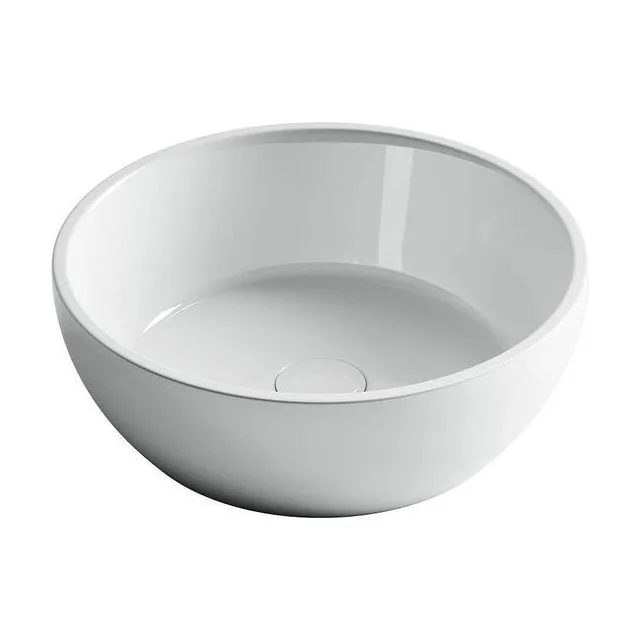 Раковина из сантехнического фарфора Ceramica Nova Элемент (Element) 41 см CN6021 накладная цвет белый