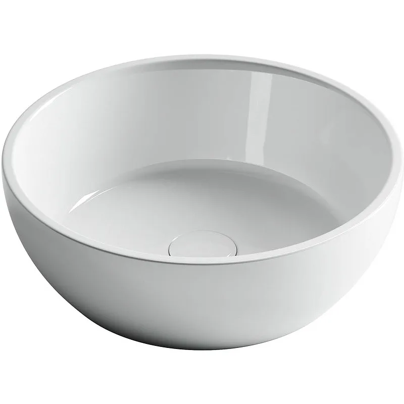 Раковина из сантехнического фарфора Ceramica Nova Элемент (Element) 41 см CN6021 накладная цвет белый