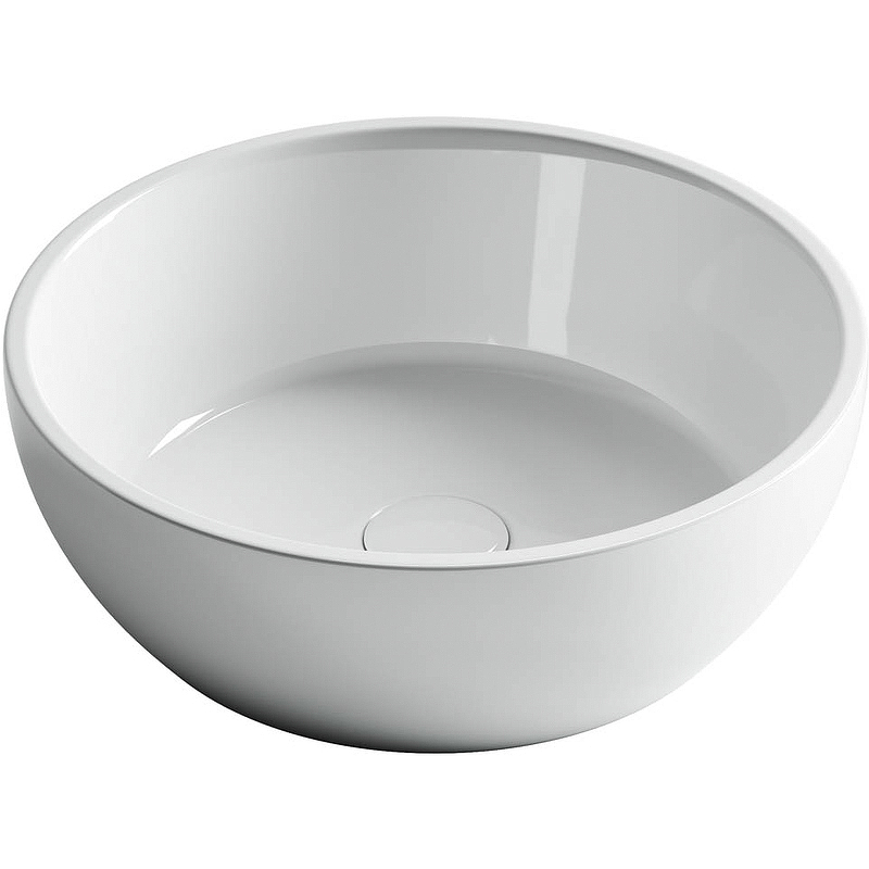 Раковина из сантехнического фарфора Ceramica Nova Элемент (Element) 41 см CN6021 накладная цвет белый