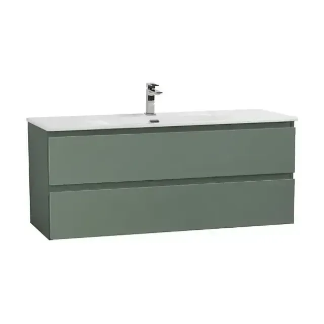 Комплект мебели BelBagno Крафт (Kraft) 120 с двумя ящиками еловый матовый (раковина BB-8099-120)