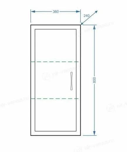 Шкаф Stella Polar Концепт 36 белый глянец R