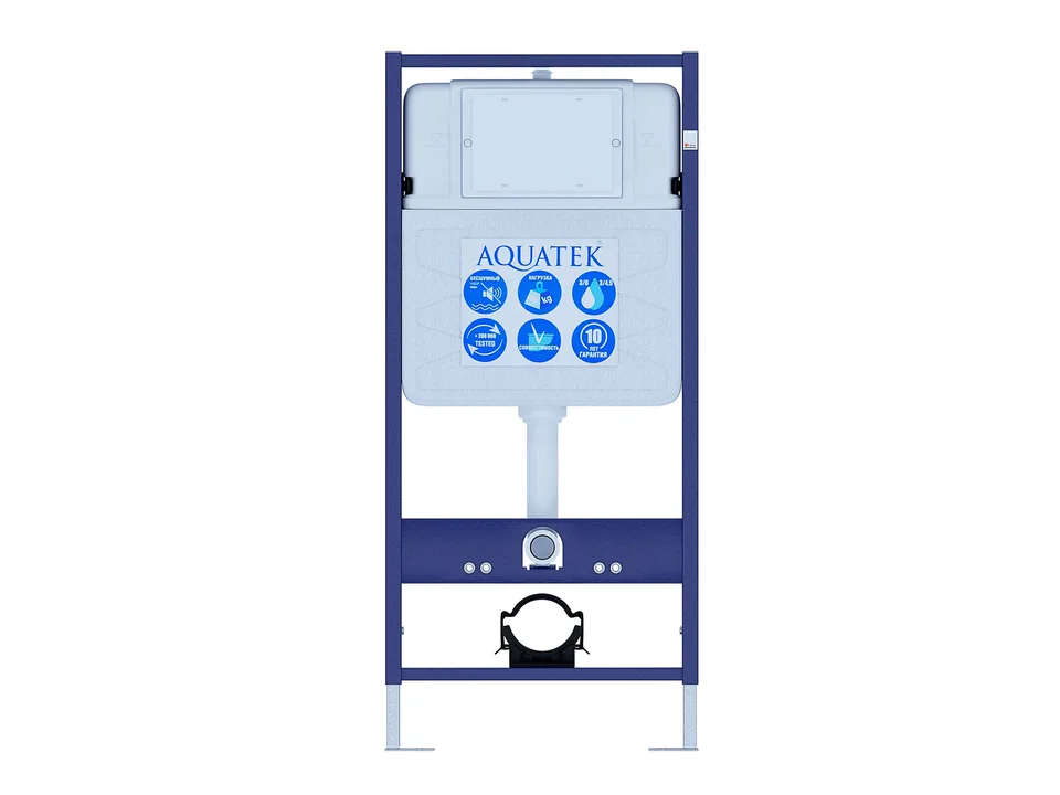 Инсталляция для подвесного унитаза Aquatek Standart 50 INS-0000012, 1130*500*100 мм, +звукоизоляционная прокладка