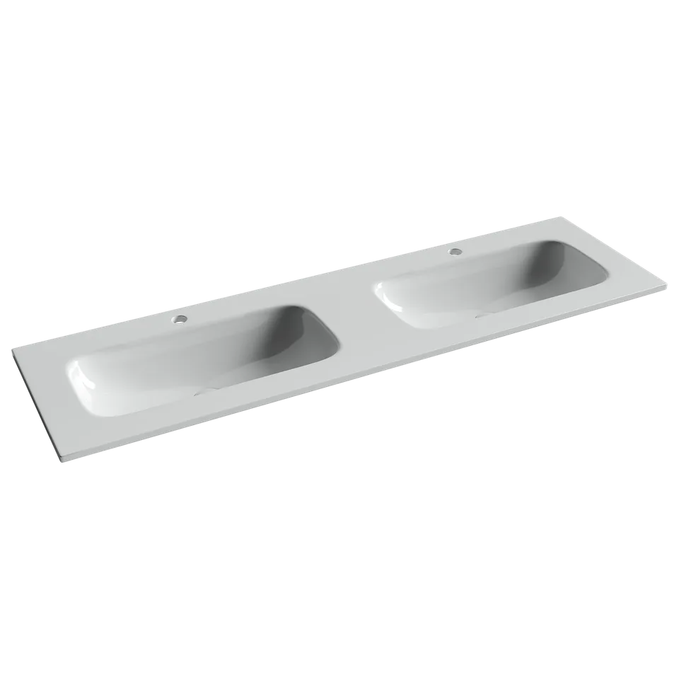 Раковина из сантехнического фарфора Ceramica Nova Грация (Grace) 161 см CN7023 накладная цвет белый