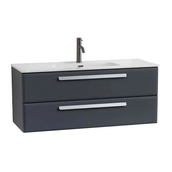 Тумба с раковиной Cezares Эко-Кер (Eco-Cer) 120 графит (раковина CZR-8095-120)