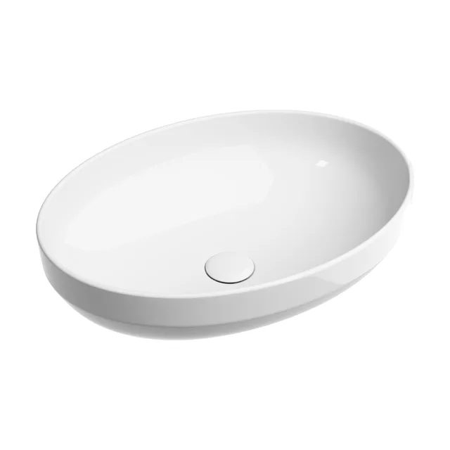 Раковина из сантехнического фарфора Ceramica Nova Элемент (Element) 50 см CN6056 накладная цвет белый