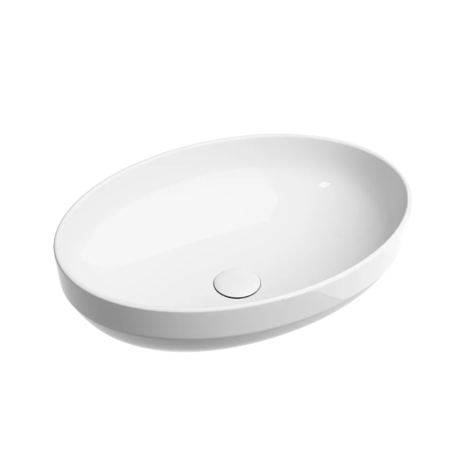 Раковина из сантехнического фарфора Ceramica Nova Элемент (Element) 50 см CN6056 накладная цвет белый