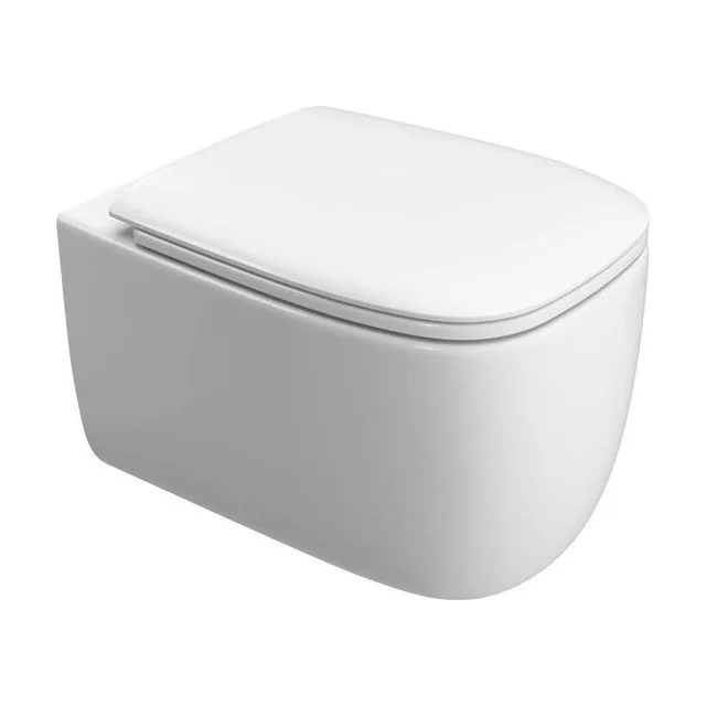 Унитаз подвесной безободковый с сиденьем CEZARES COMFORT CZR-380-TH-TOR/SC