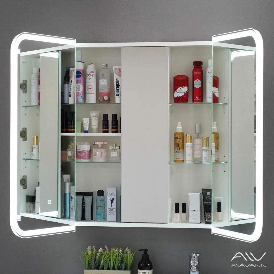 Зеркало-шкаф Alavann Cosmetic Light 80 см ALV1042001 с подсветкой СШН-67-0800-00