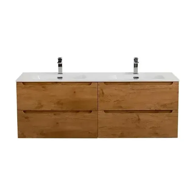 Тумба с раковиной BelBagno Этна (Etna) 120 с четырьмя ящиками натуральный дуб