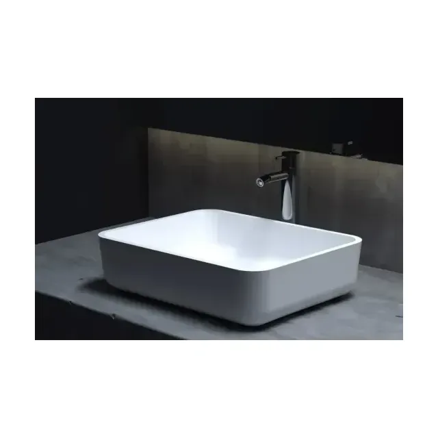 Накладная раковина Salini Gloria 09 S-Stone 47,5*37,5 белая матовая