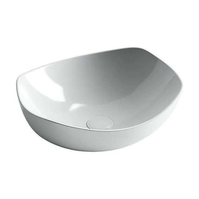 Раковина из сантехнического фарфора Ceramica Nova Элемент (Element) 42 см CN5017 накладная цвет белый