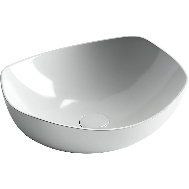 Раковина из сантехнического фарфора Ceramica Nova Элемент (Element) 42 см CN5017 накладная цвет белый