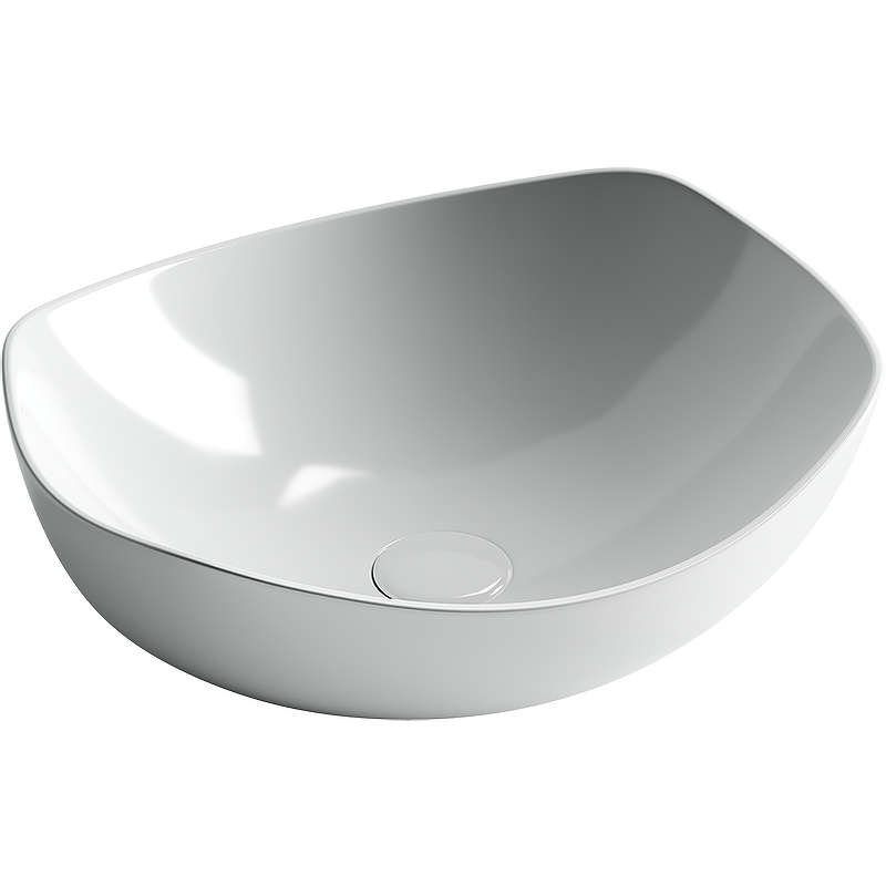 Раковина из сантехнического фарфора Ceramica Nova Элемент (Element) 42 см CN5017 накладная цвет белый