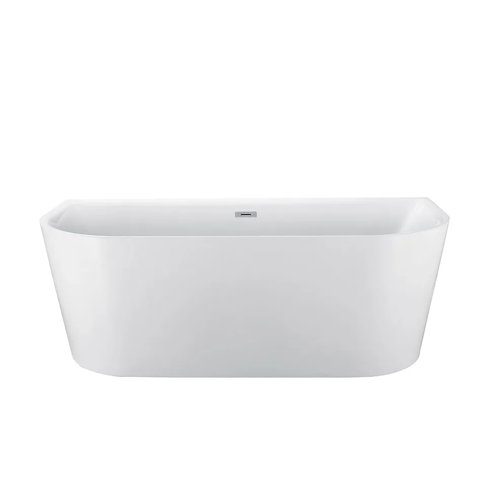Ванна акриловая Vincea VBT-221, 1700*800*580, цвет белый, слив-перелив в комплекте, хром