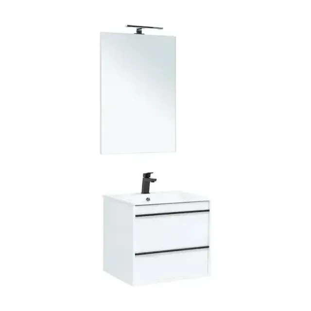 Комплект мебели Aquanet Lino 60 белый матовый