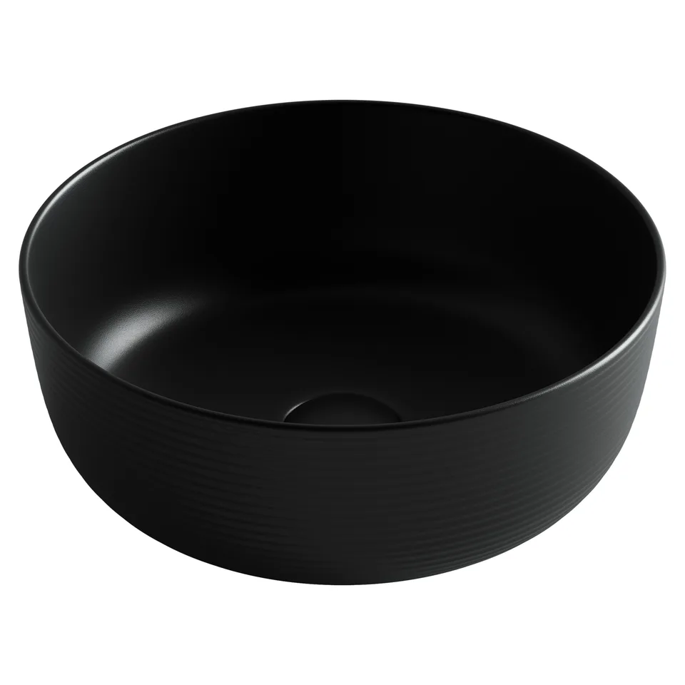 Раковина из сантехнического фарфора Ceramica Nova Элемент (Element) 36 см CN6073MB накладная цвет черный матовый