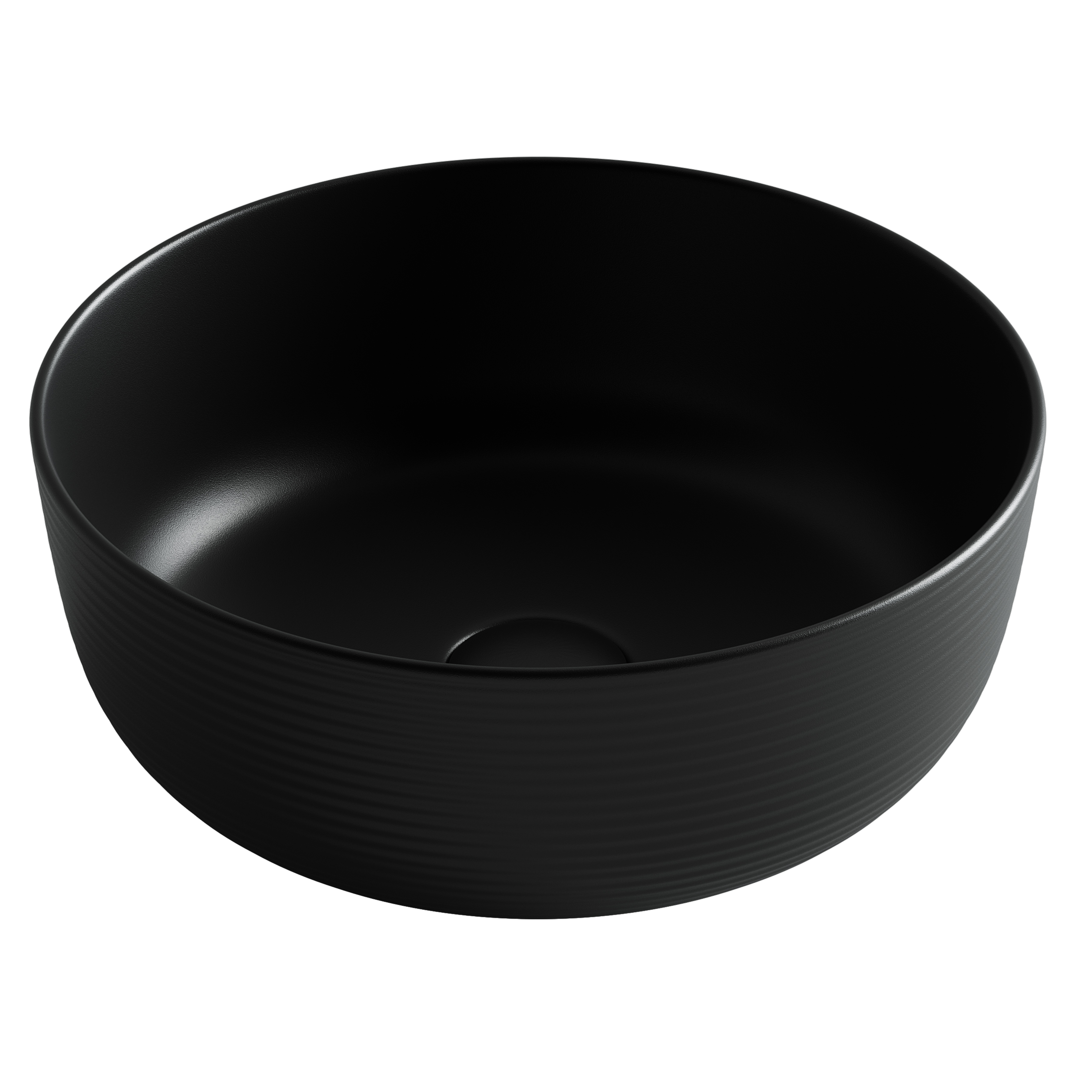 Раковина из сантехнического фарфора Ceramica Nova Элемент (Element) 36 см CN6073MB накладная цвет черный матовый