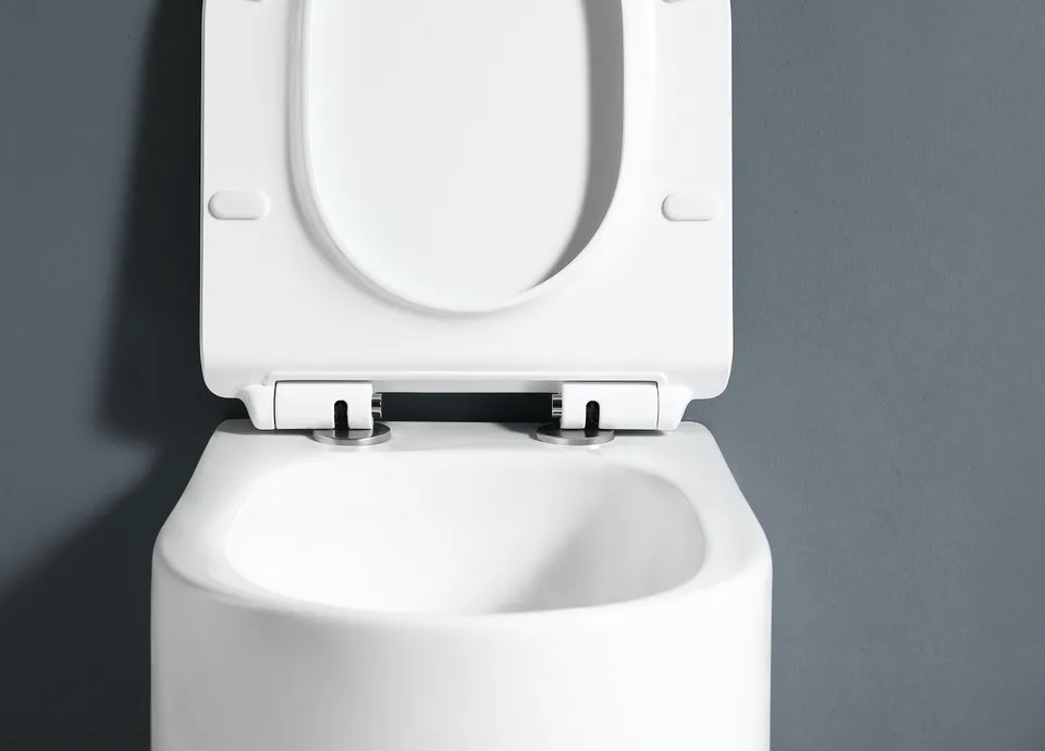 Унитаз подвесной Grossman Thin Rim GR-5606SQ (500х360х362) тонкий ободок,белый с тонкой крышкой,микролифт,смыв торнадо,1 место